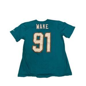 Nike NFL Miami Dolphins Men's LG Cameron Wake #91 Jersey Graphic T-Shirt